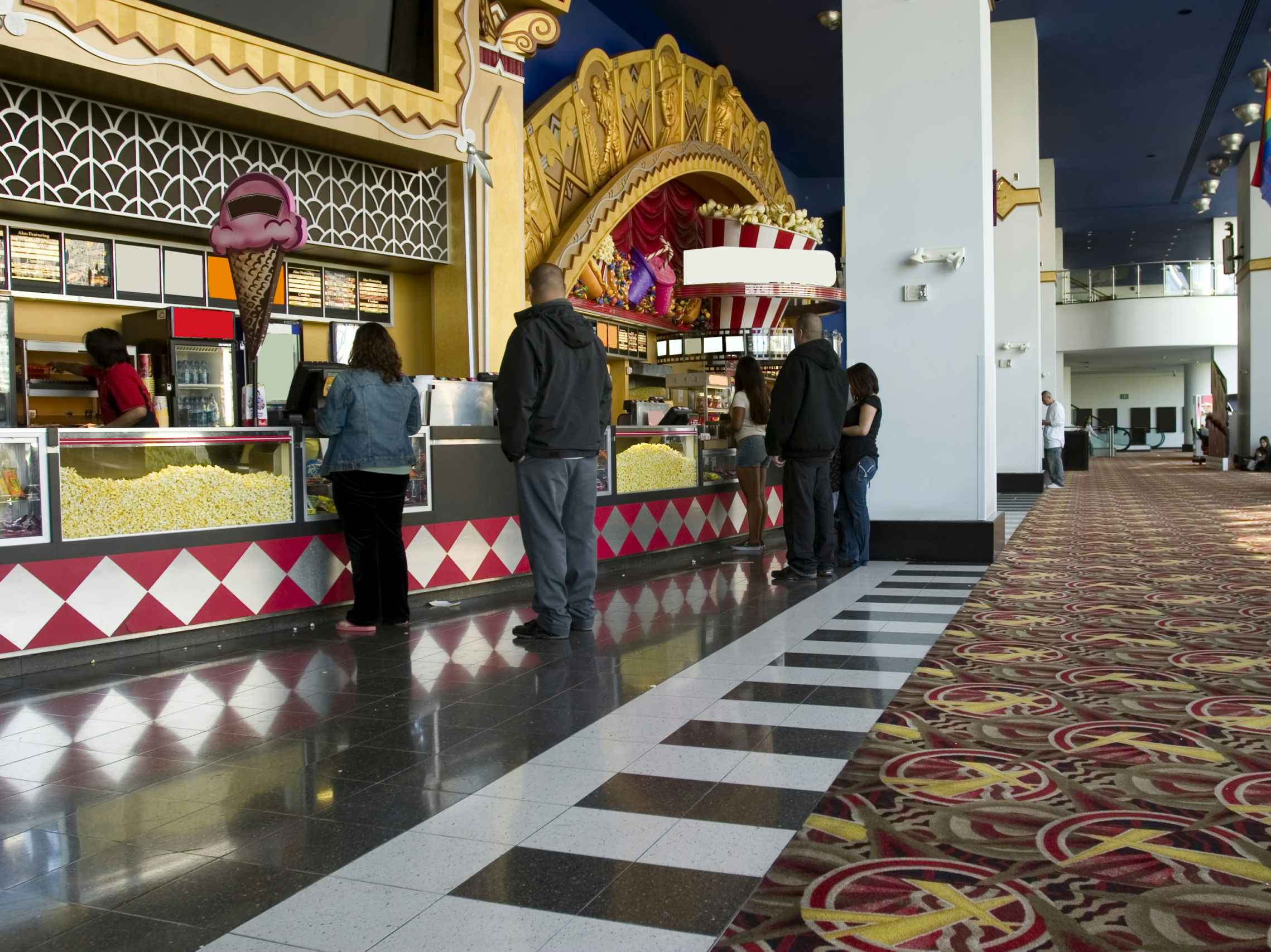Snack bar at a movie theater in San Francisco