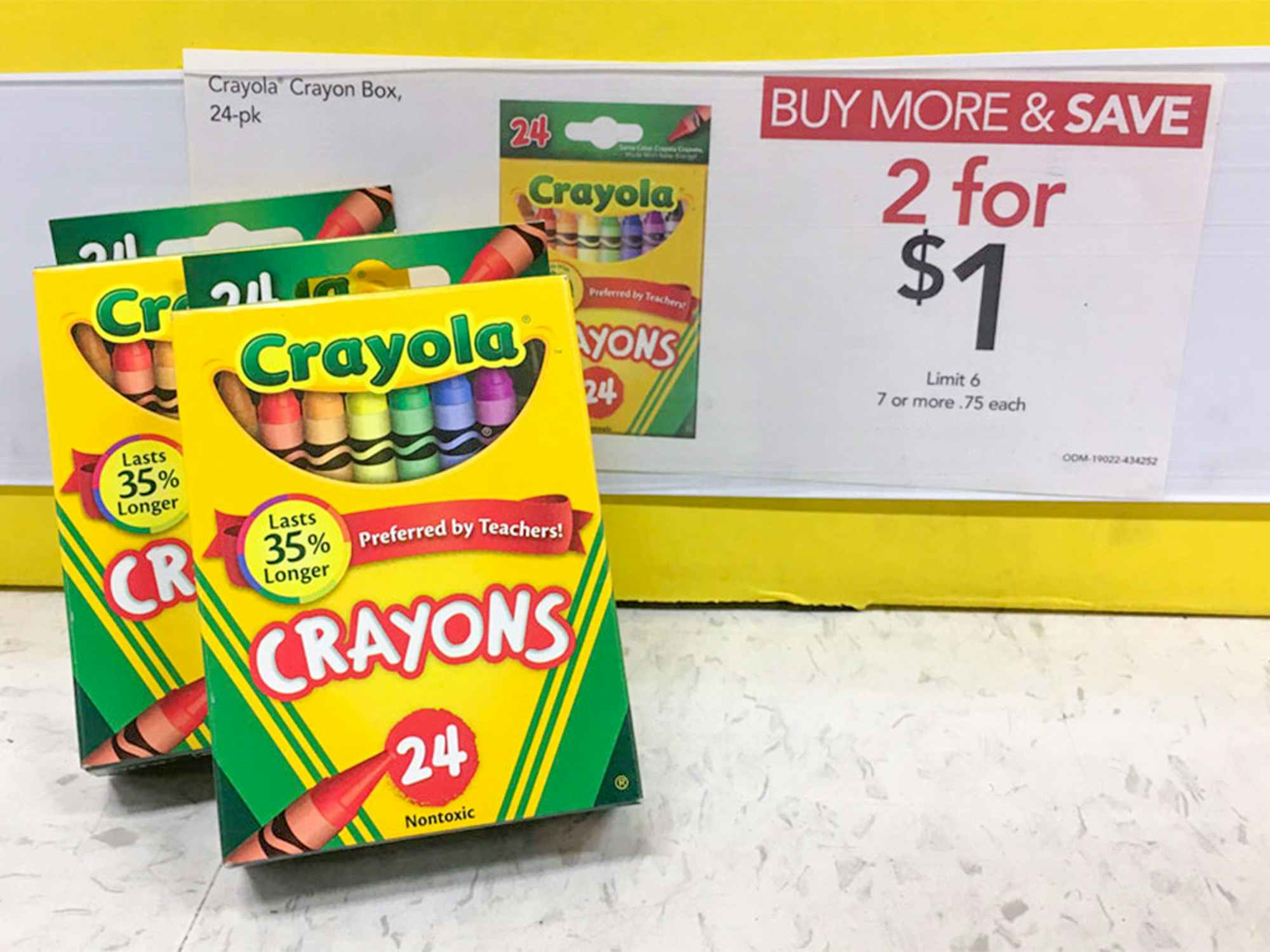 Crayola Crayons 24-Packs Only 33¢ Each at OfficeDepot.com + More School  Supply Deals