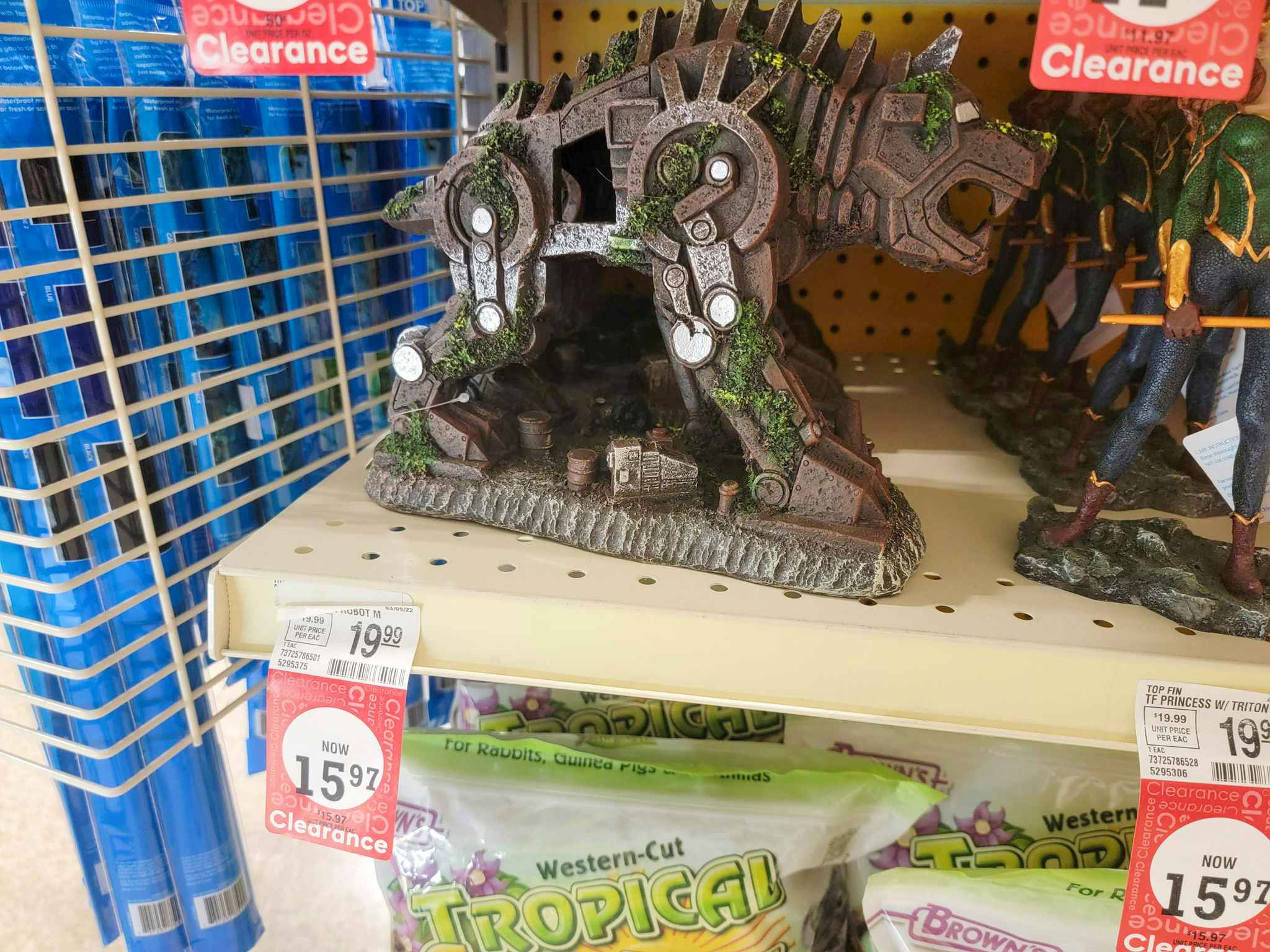 robot aquarium decoration