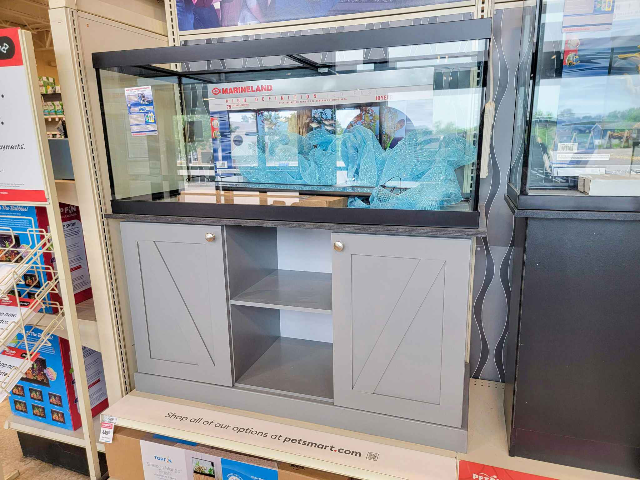 75 gallon aquarium with stand at PetSmart