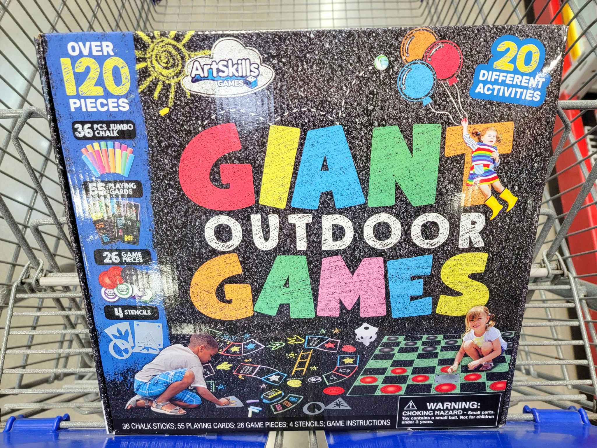 a box with giant outdoor chalk games