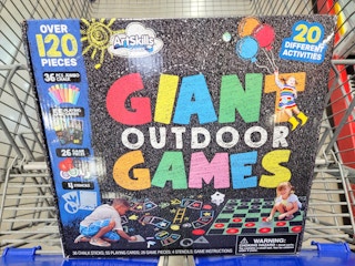 a box with giant outdoor chalk games