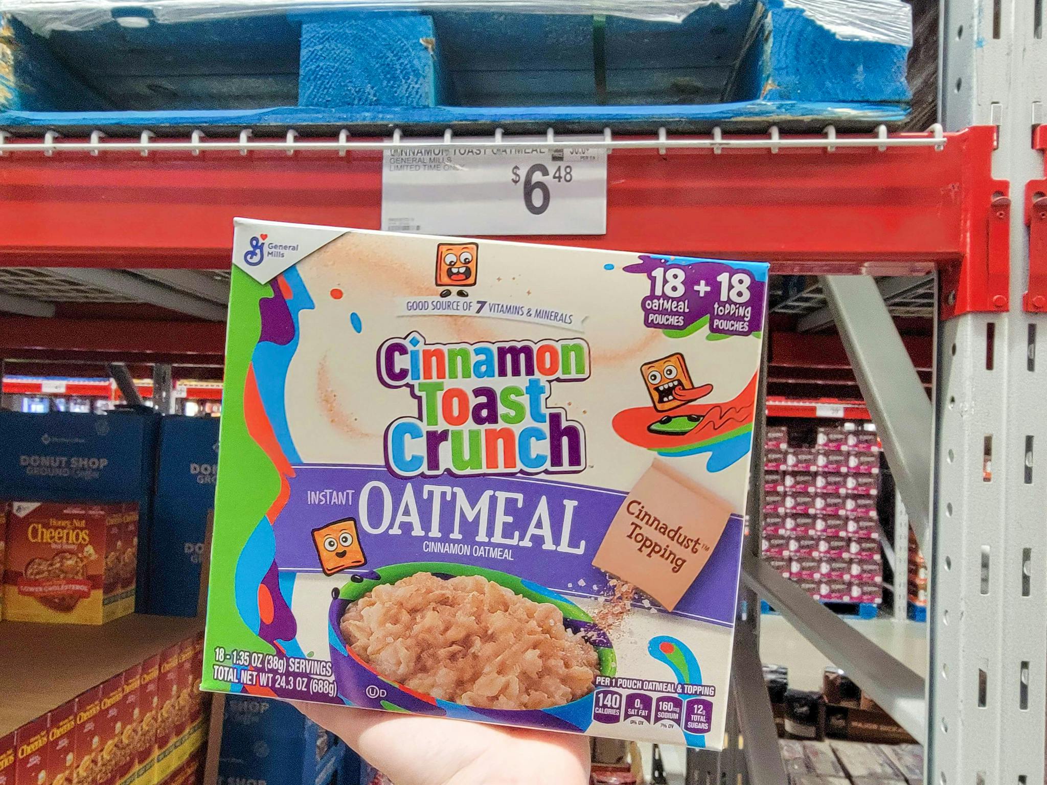 Cinnamon Toast Crunch Oatmeal 18-Count, $6.48 at Sam's Club - The Krazy ...