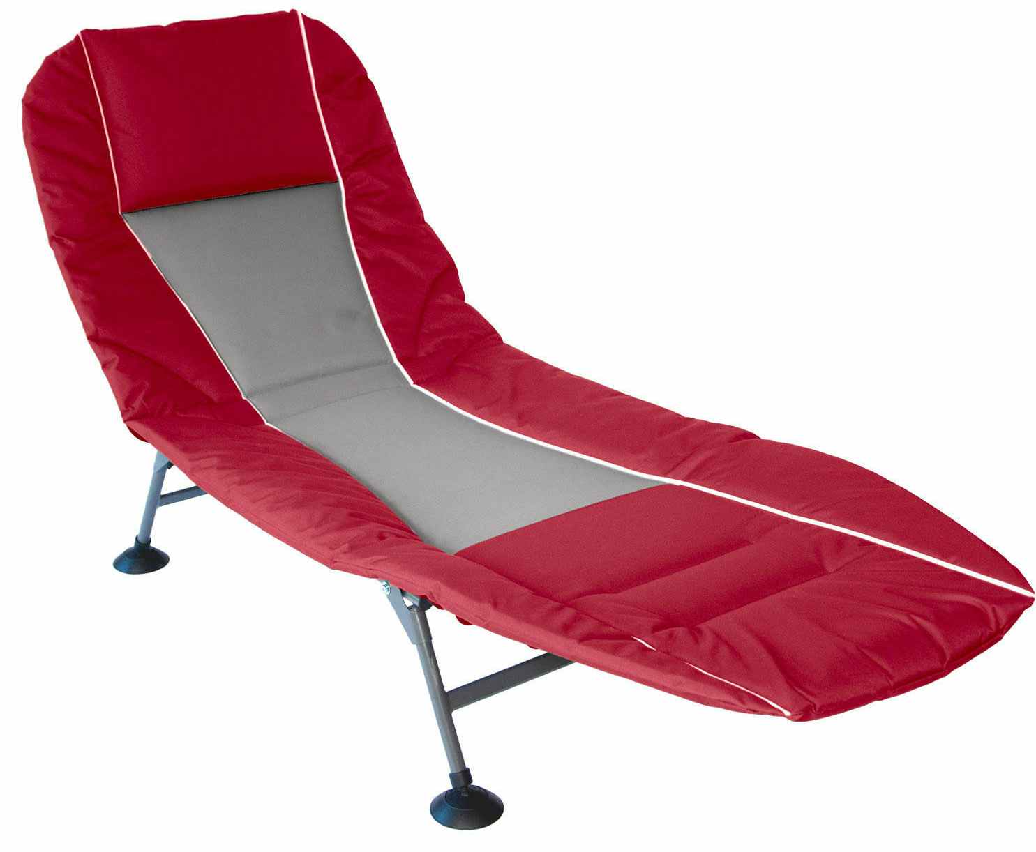 Red folding cot/lounger chair