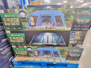 12 person instant cabin tent with led light hub