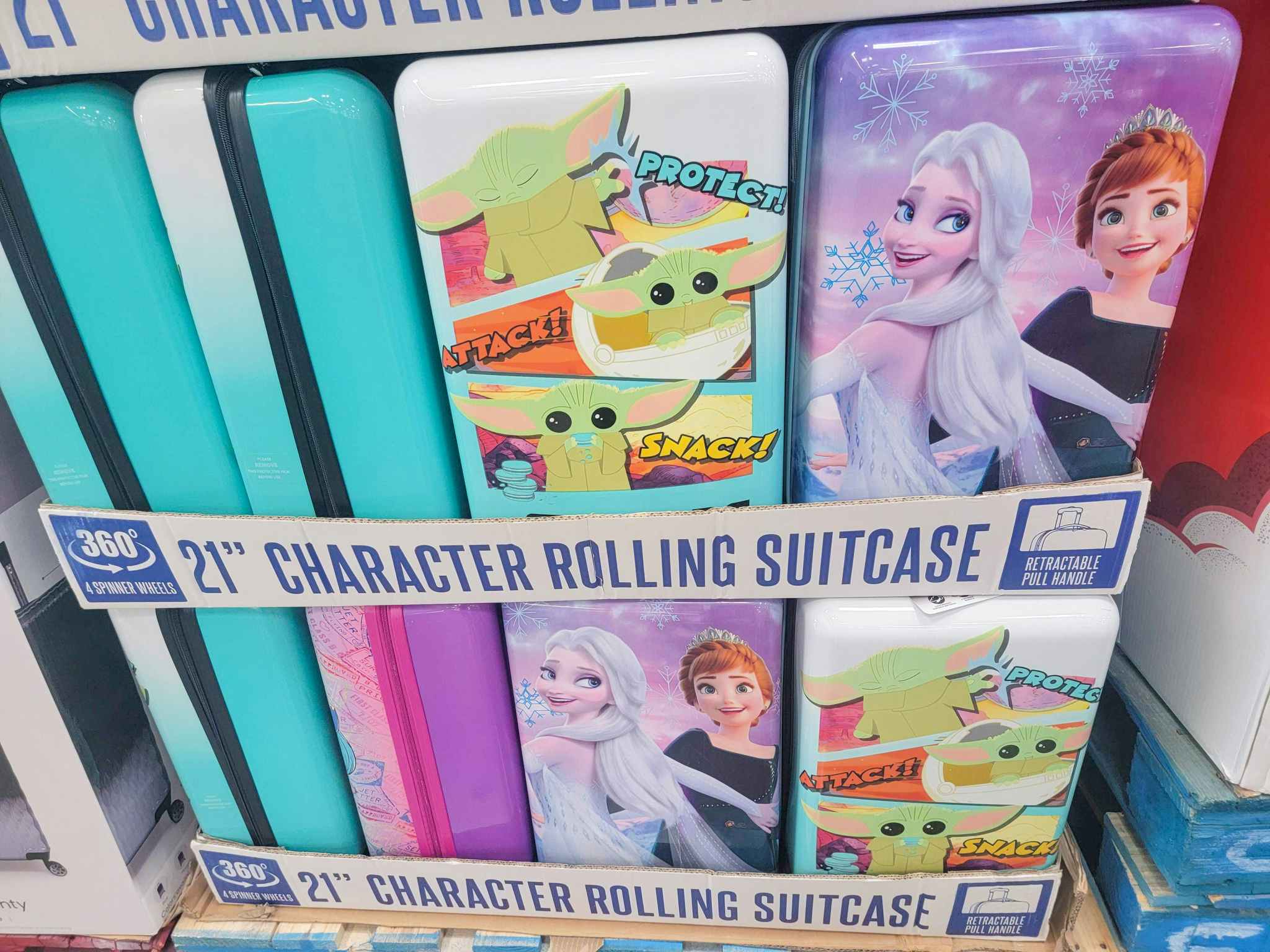 character rolling luggage
