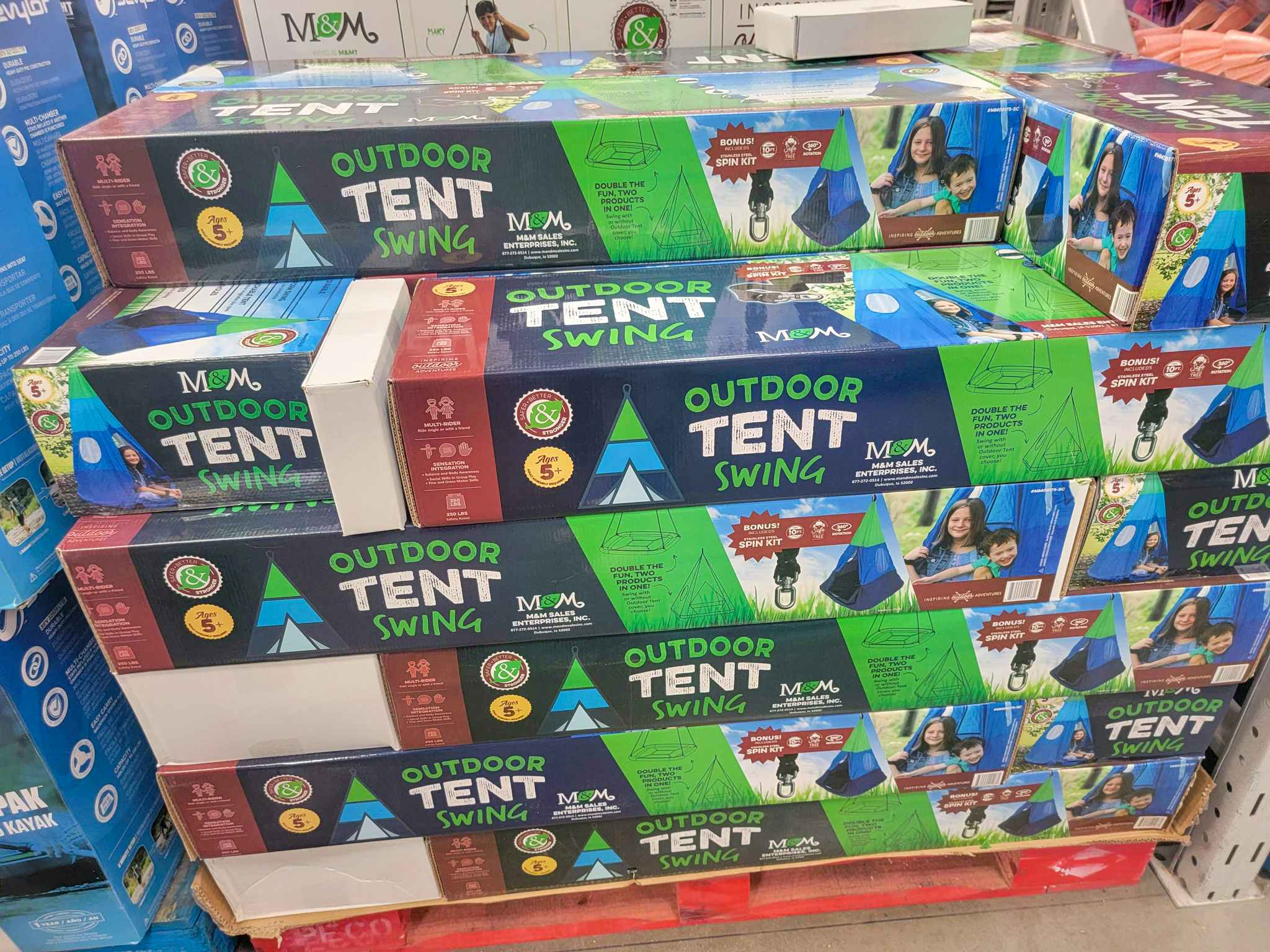 outdoor tent swing for kids