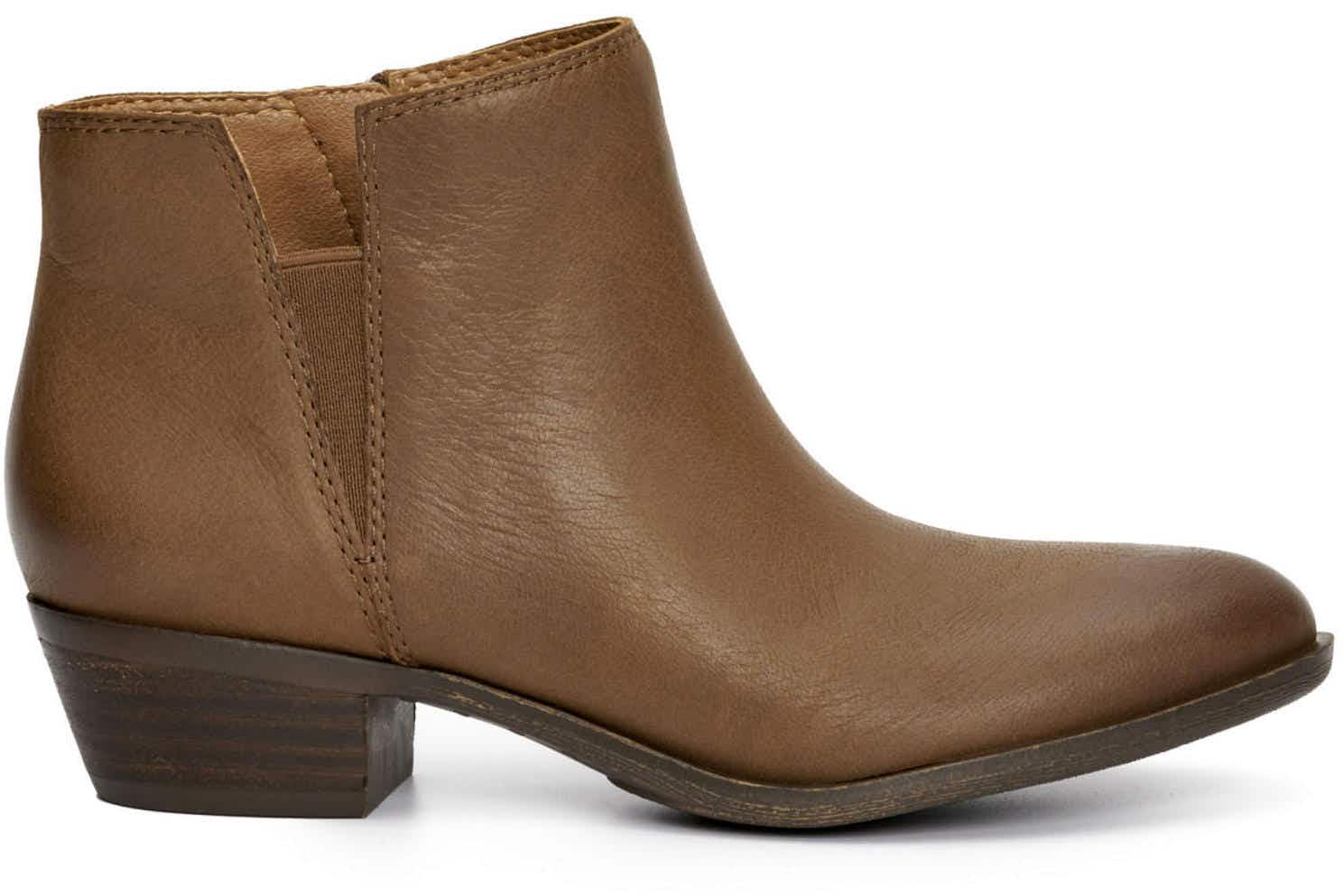 a brown ankle boot