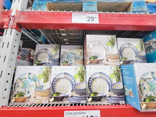 melamine dinnerware in various patterns