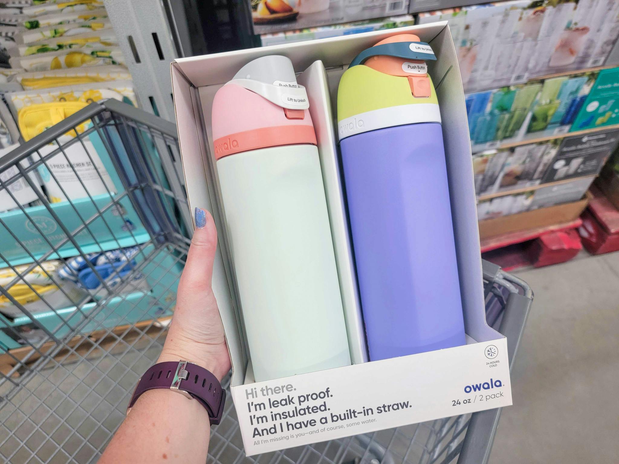 Owala FreeSip Water Bottle 2Pack, Only 19.98 at Sam's Club (Reg. 29.