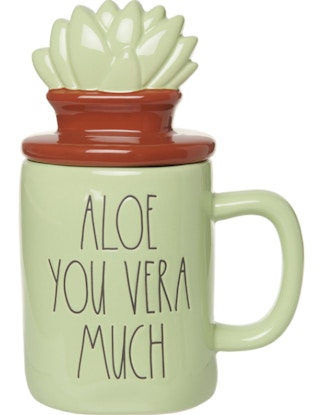 Rae Dunn Aloe You Vera Much Figural Mug