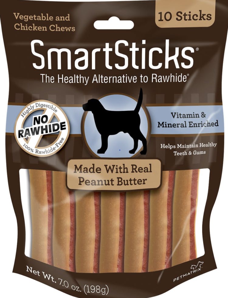 a bag of peanut butter dog treats