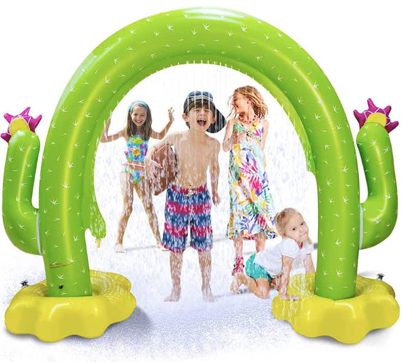 Kids Inflatable Cactus Sprinkler 100" x 65