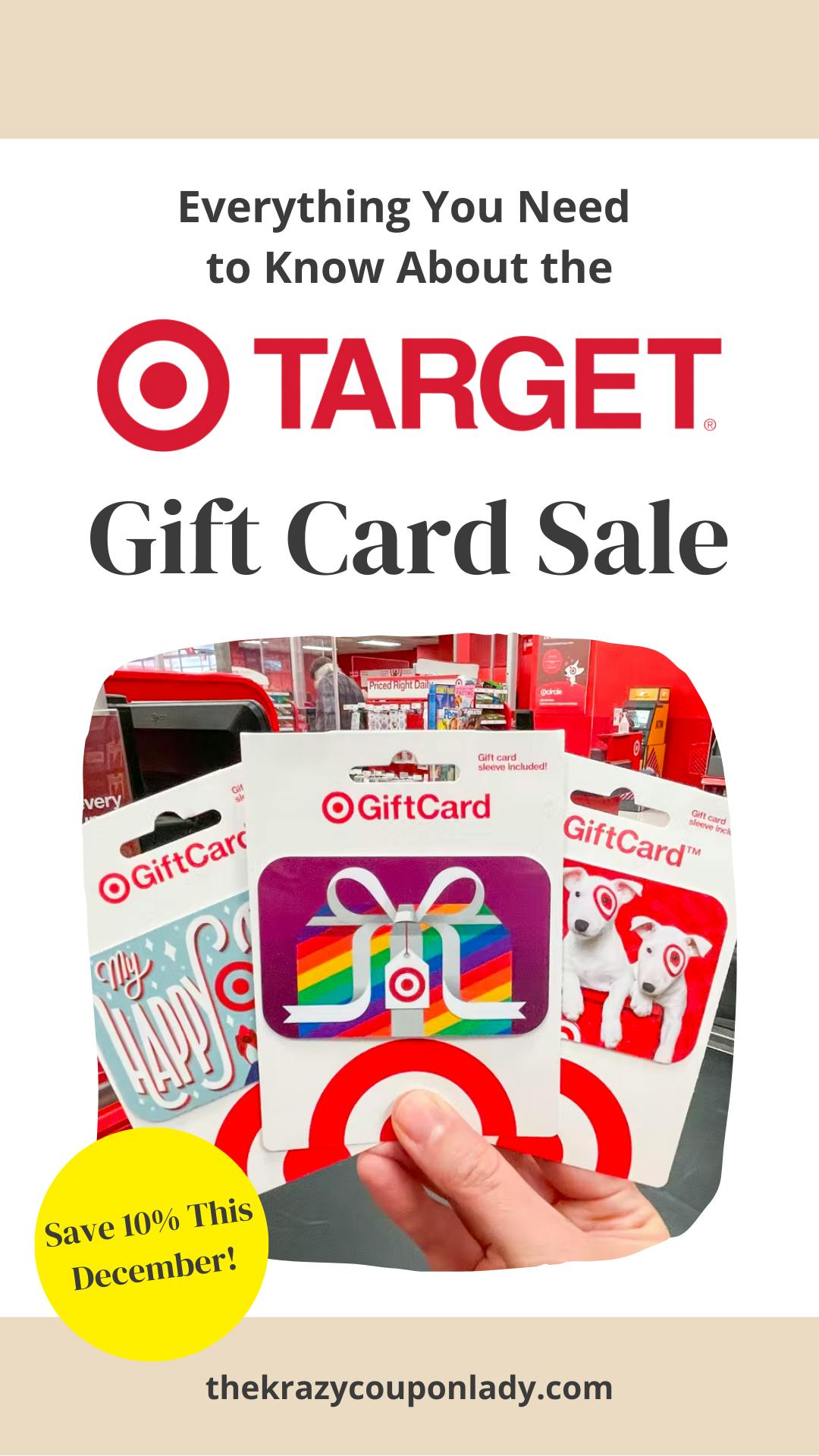 Target Gift Card Sale — Save 10% When You Shop The First Weekend of December