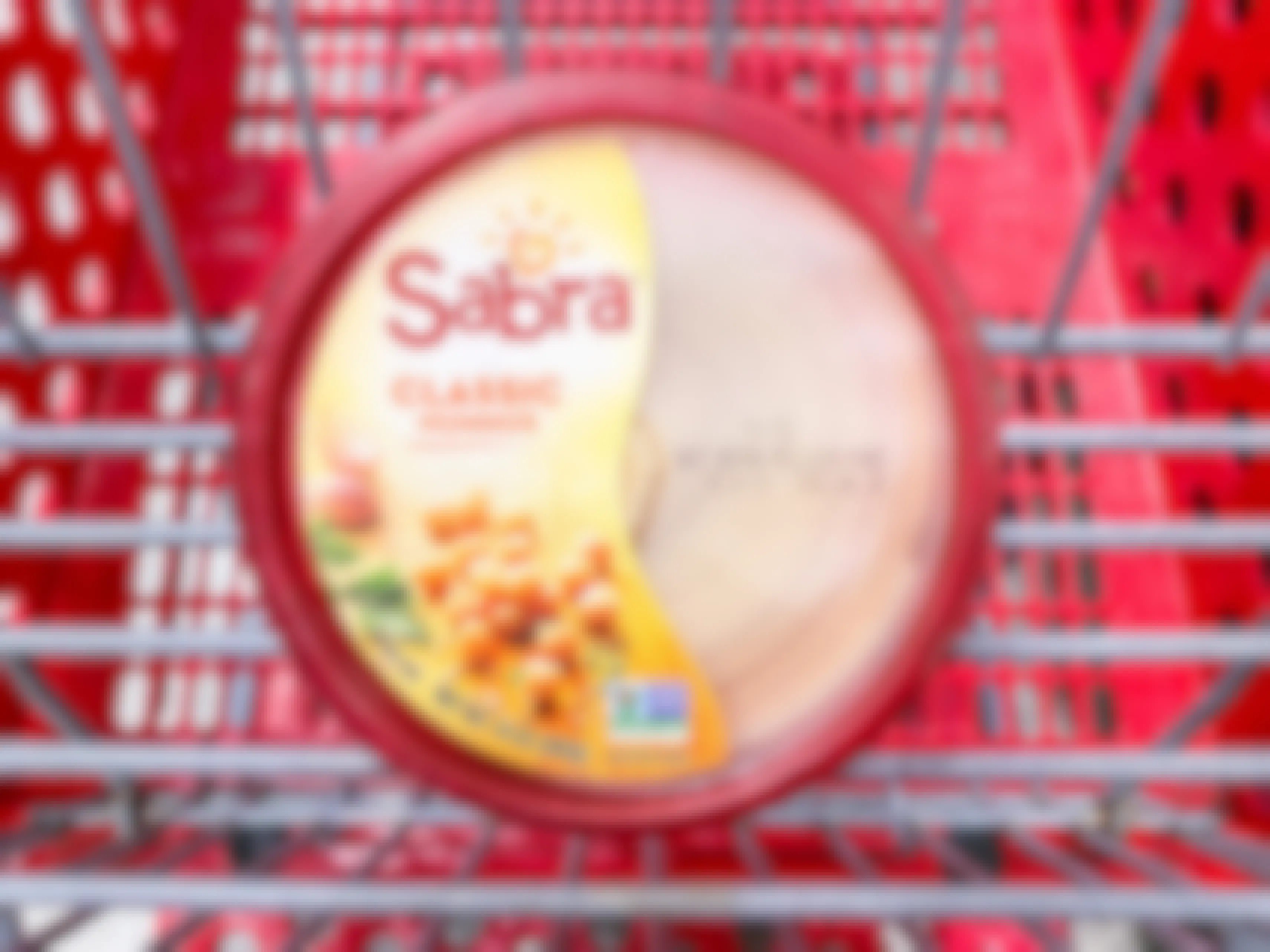 Sabra Classic Hummus in Target shopping cart