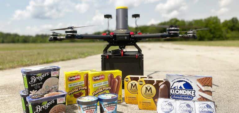 Unilever drone delivery