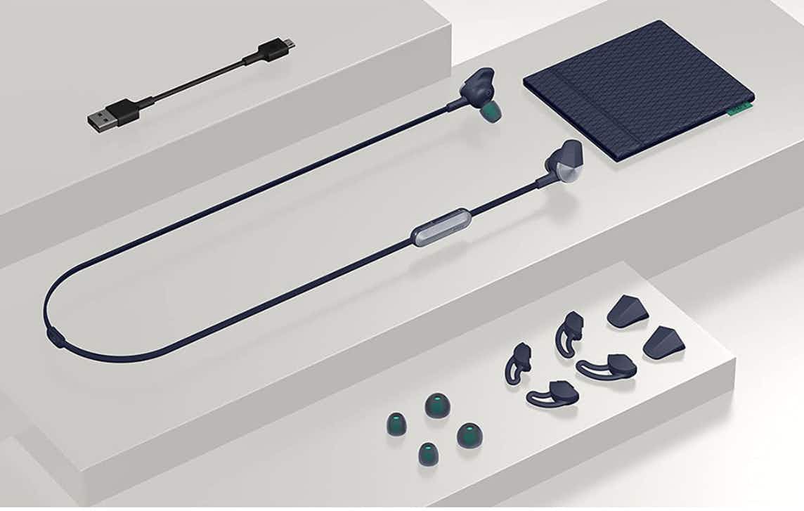 Fitbit Flyer Around-the-Neck Fitness Earbuds stock image