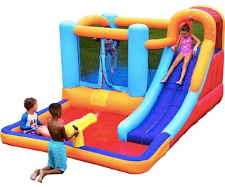 Giant Bounce House Water Slide with Pool Area & Blower