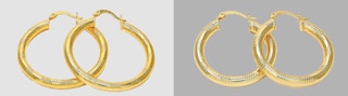 Gold Medium Hoop Earrings
