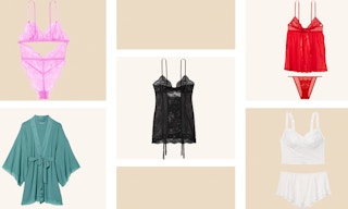 collage of lingerie from victoria's secret