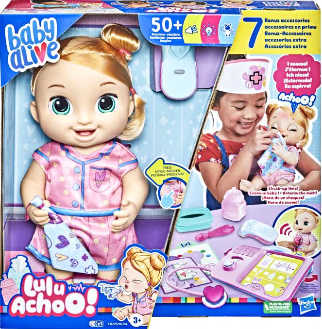 baby alive lulu achoo doctor doll set