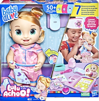 baby alive lulu achoo doctor doll set