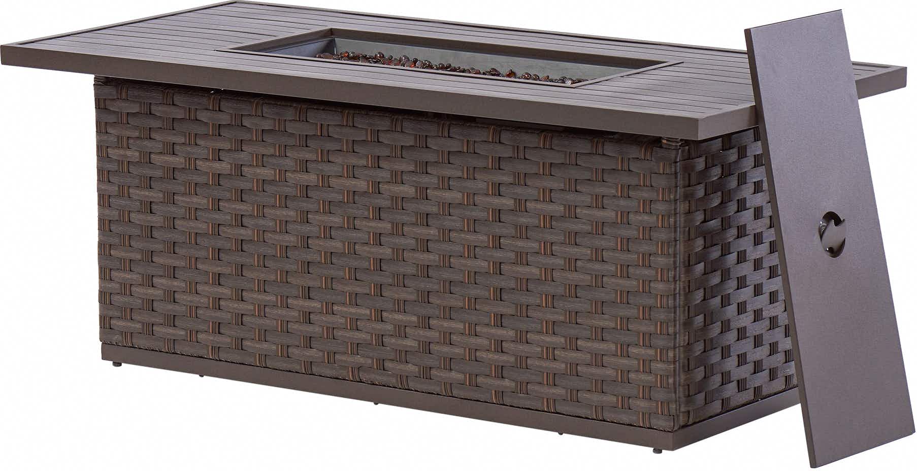 better homes and gardens patio fire pit dining table