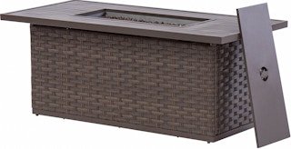 better homes and gardens patio fire pit dining table