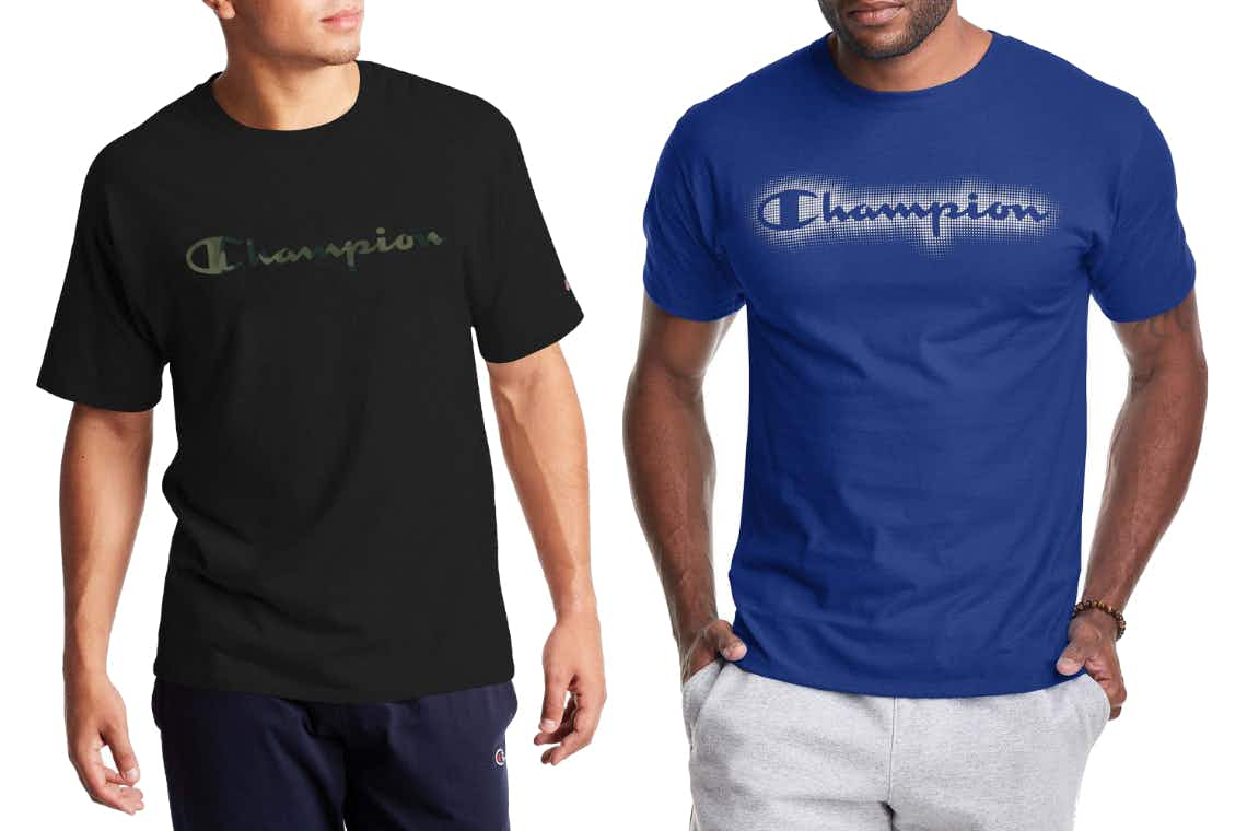 champion logo tees