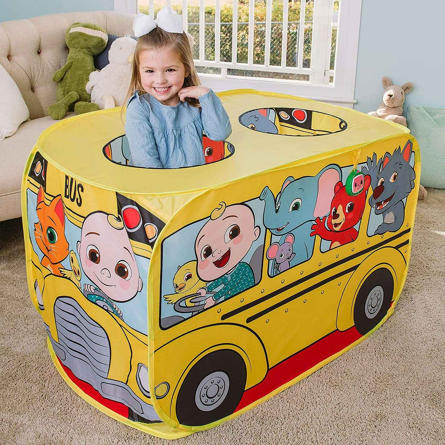 cocomelon musical school bus play tent