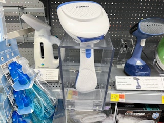 conair hand held fabric steamer on display at walmart