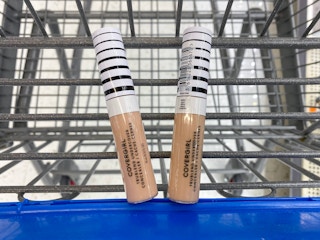 two covergirl trublend undercover concealer bottles in walmart cart
