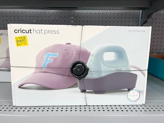 cricut hat press on clearance shelf at walmart