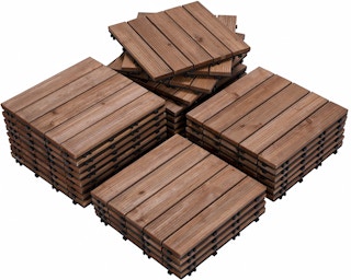 easy fashion wooden floor tiles in pile