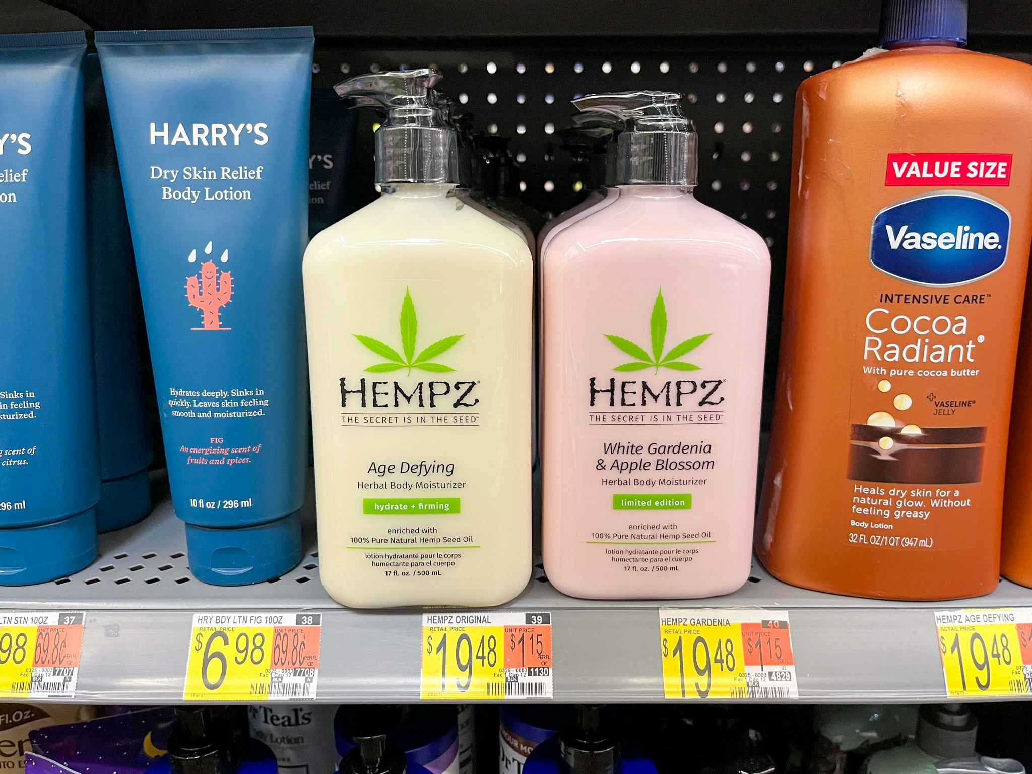 hempz age defying lotion on walmart shelf