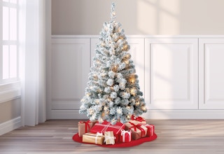 walmart holiday time green flocked pine christmas tree 2022 1656603453 1656603453