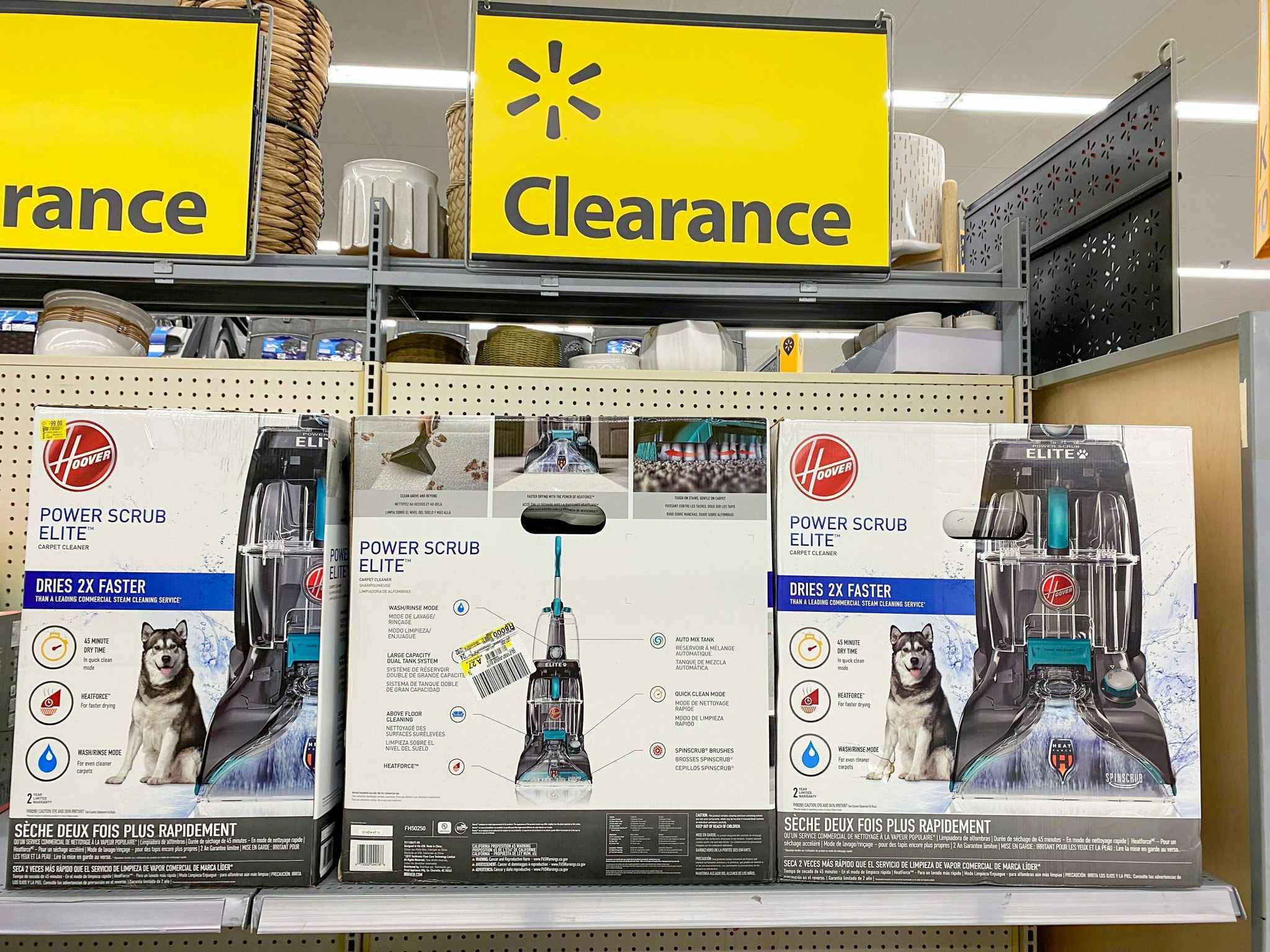 hoover power scrub elite on clearance shelf at walmart