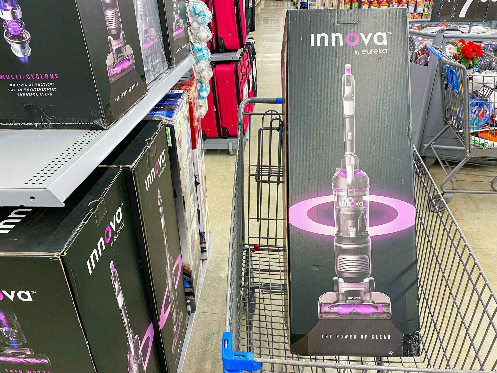 Innova by Eureka Vacuum in Walmart shopping cart