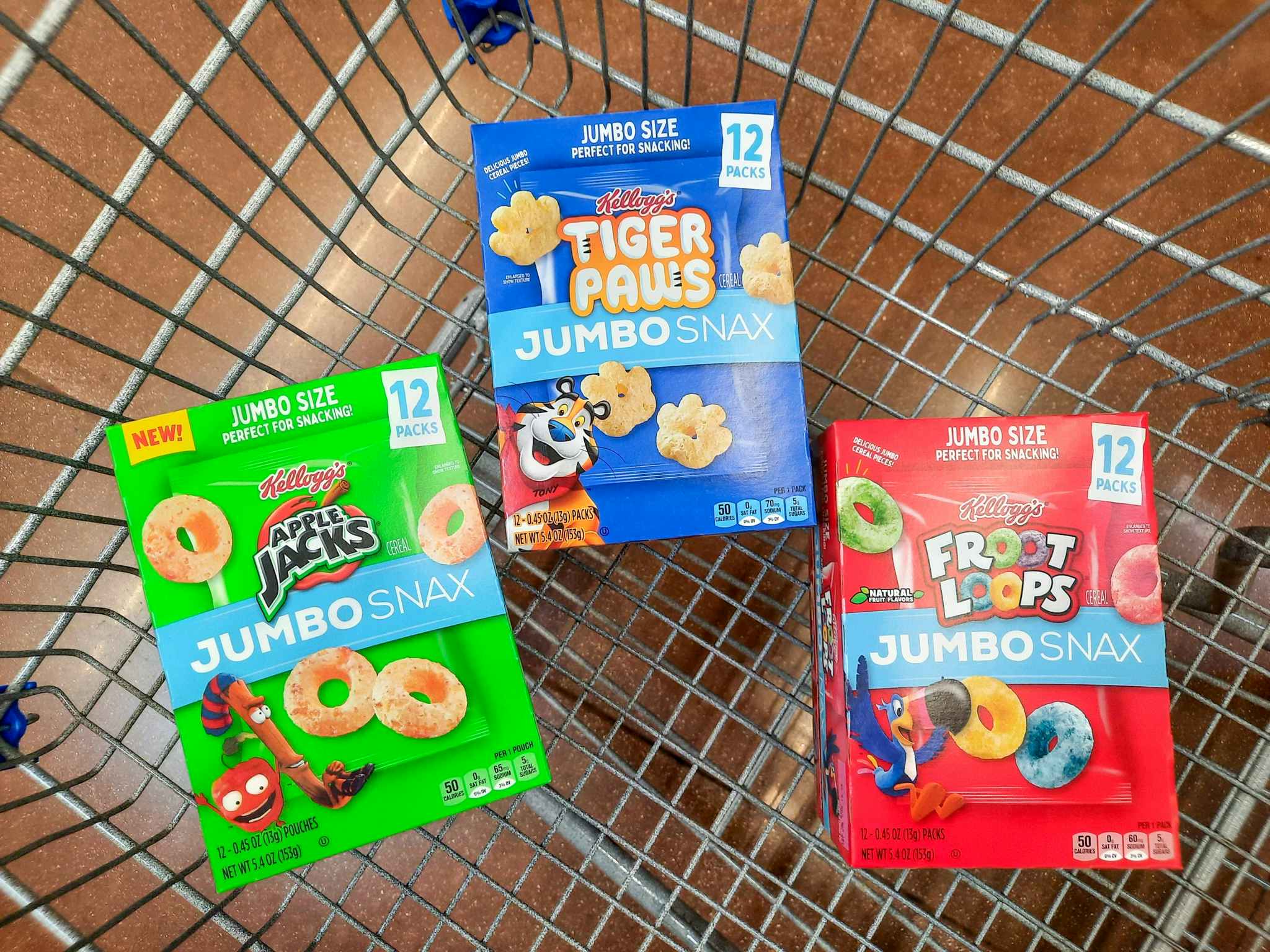 walmart kelloggs jumbo snacks in cart