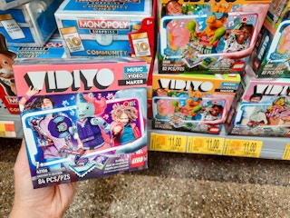 LEGO VIDIYO Unicorn DJ Beatbox Set held in toy aisle at Walmart