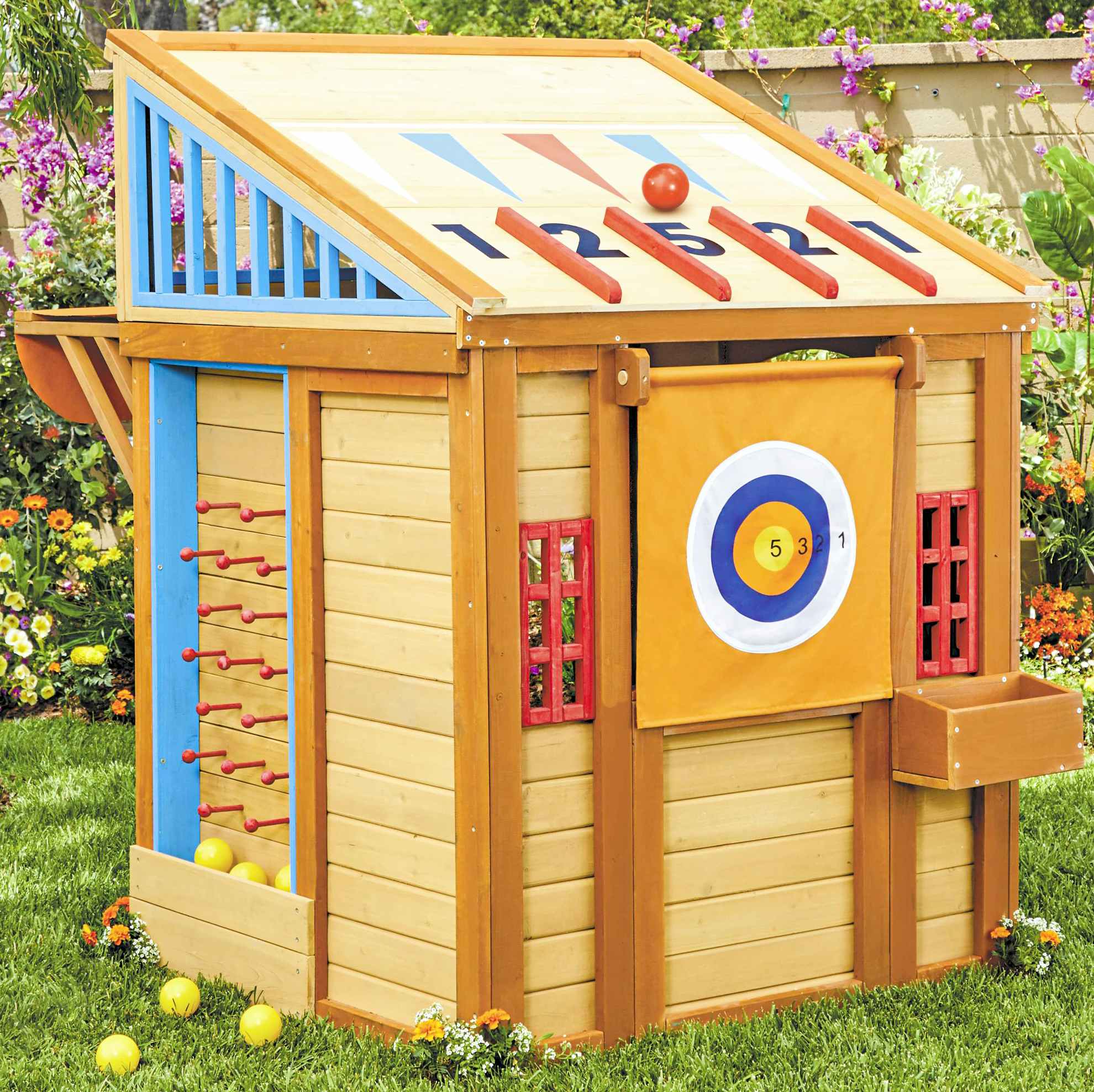 little tikes 5-in-1 wood game house