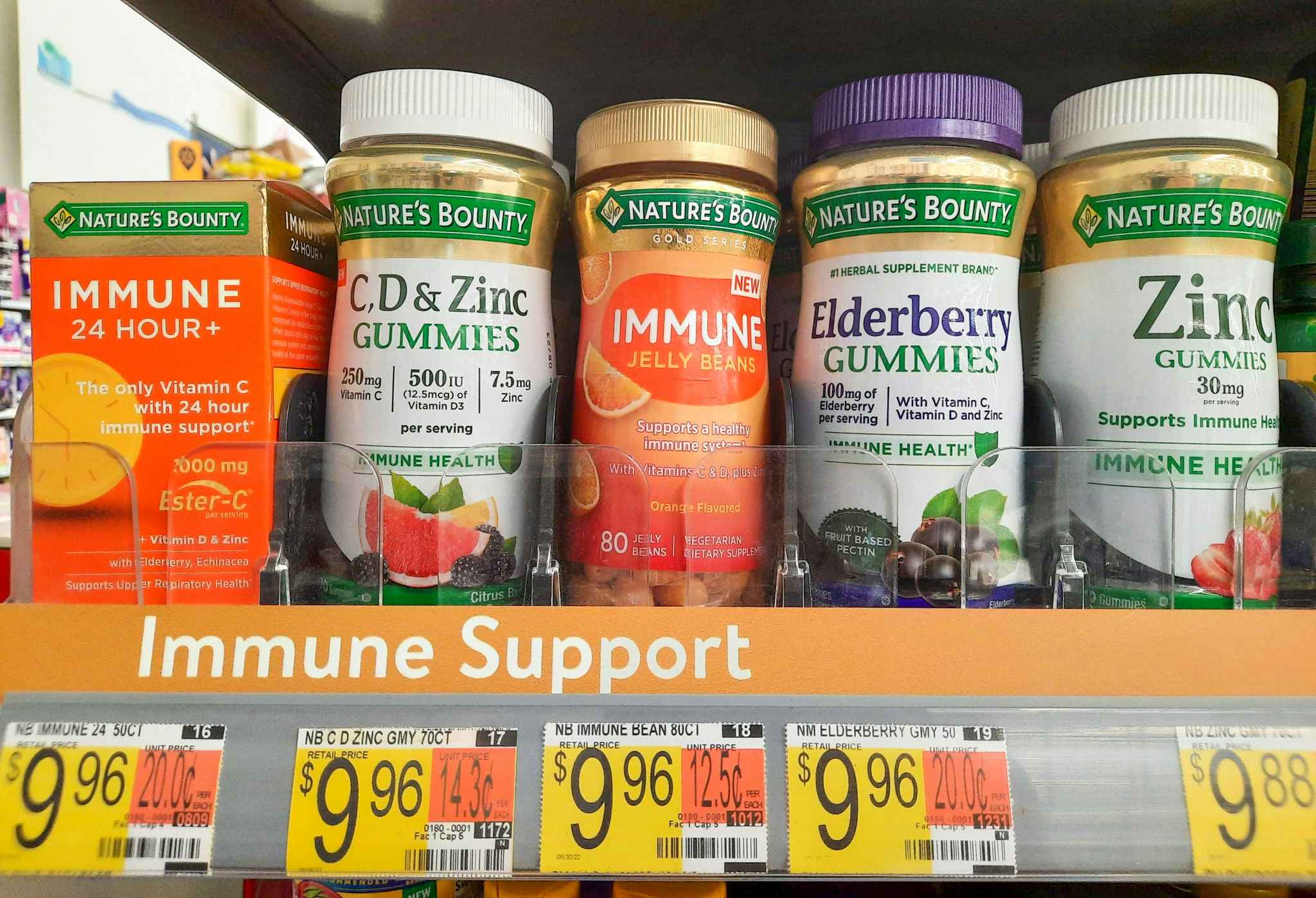 Nature's Bounty Immune Jelly Bean Vitamins at Walmart