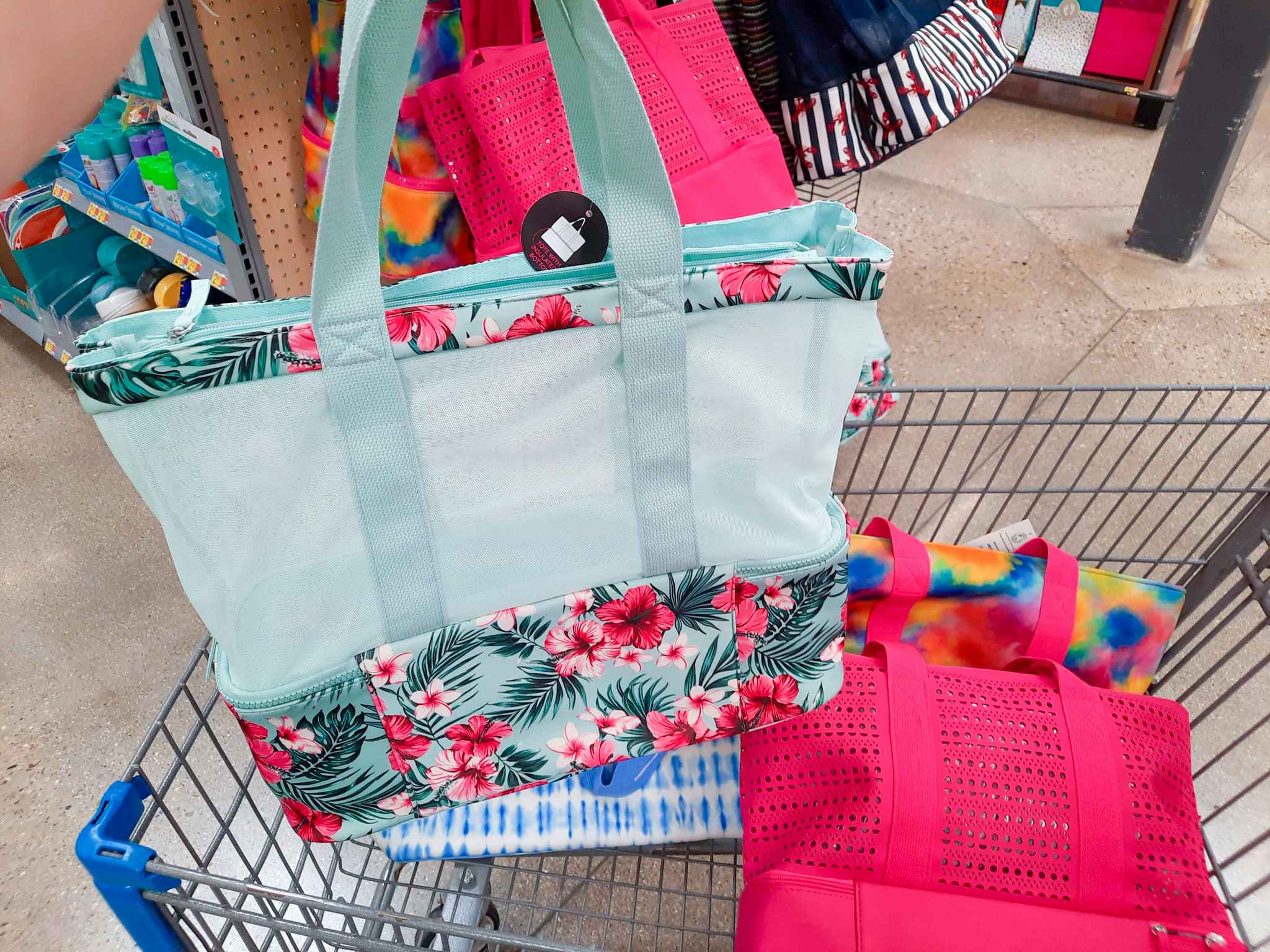 No Boundaries Beach Tote Bag With Cooler Bottom at Walmart