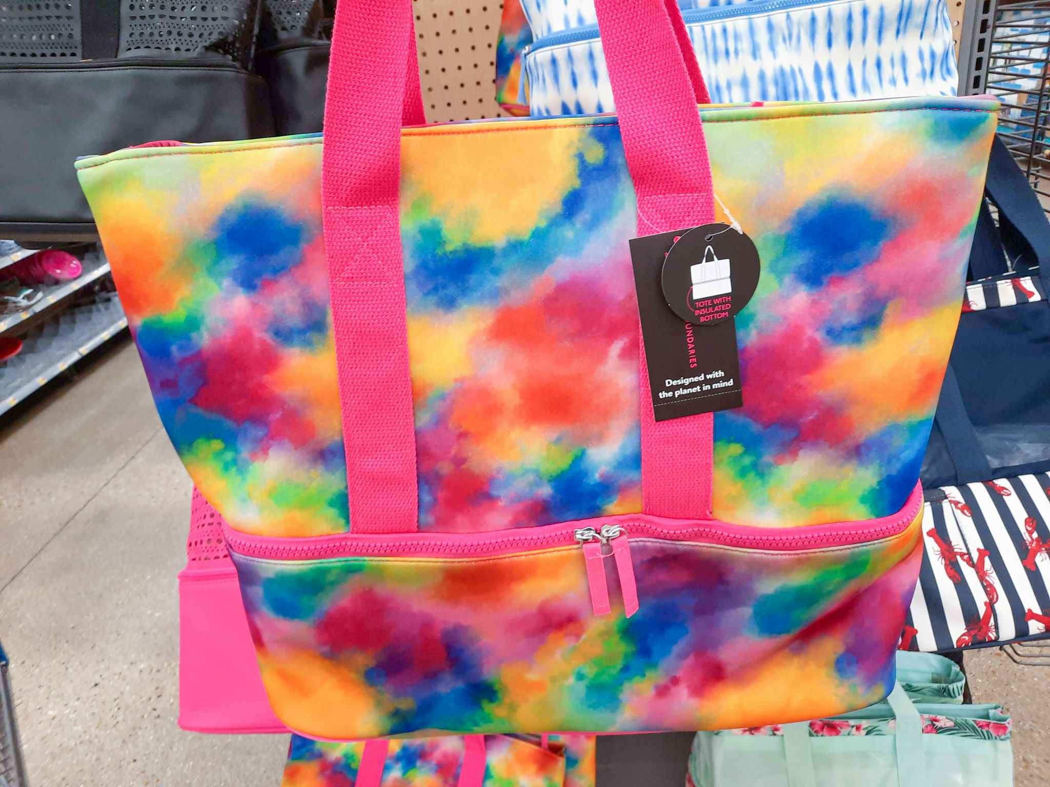 No Boundaries Beach Tote Bag With Cooler Bottom at Walmart