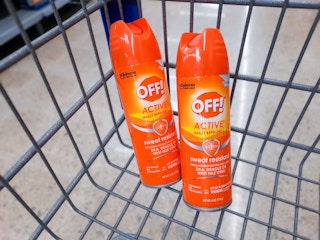 Off! Active Insect Repellent in Walmart shopping cart