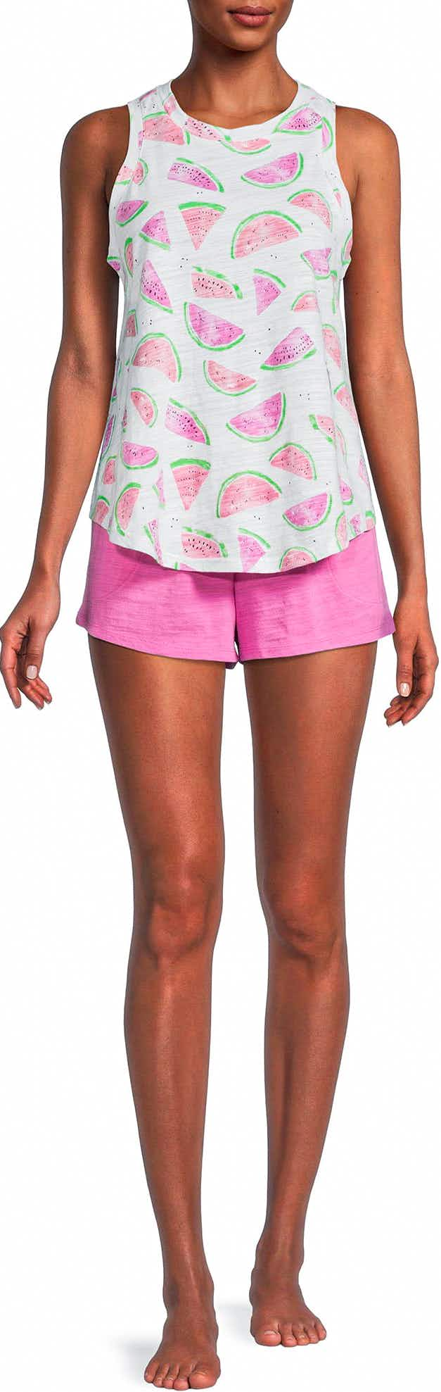 secret treasures 2-piece watermelon pajama set