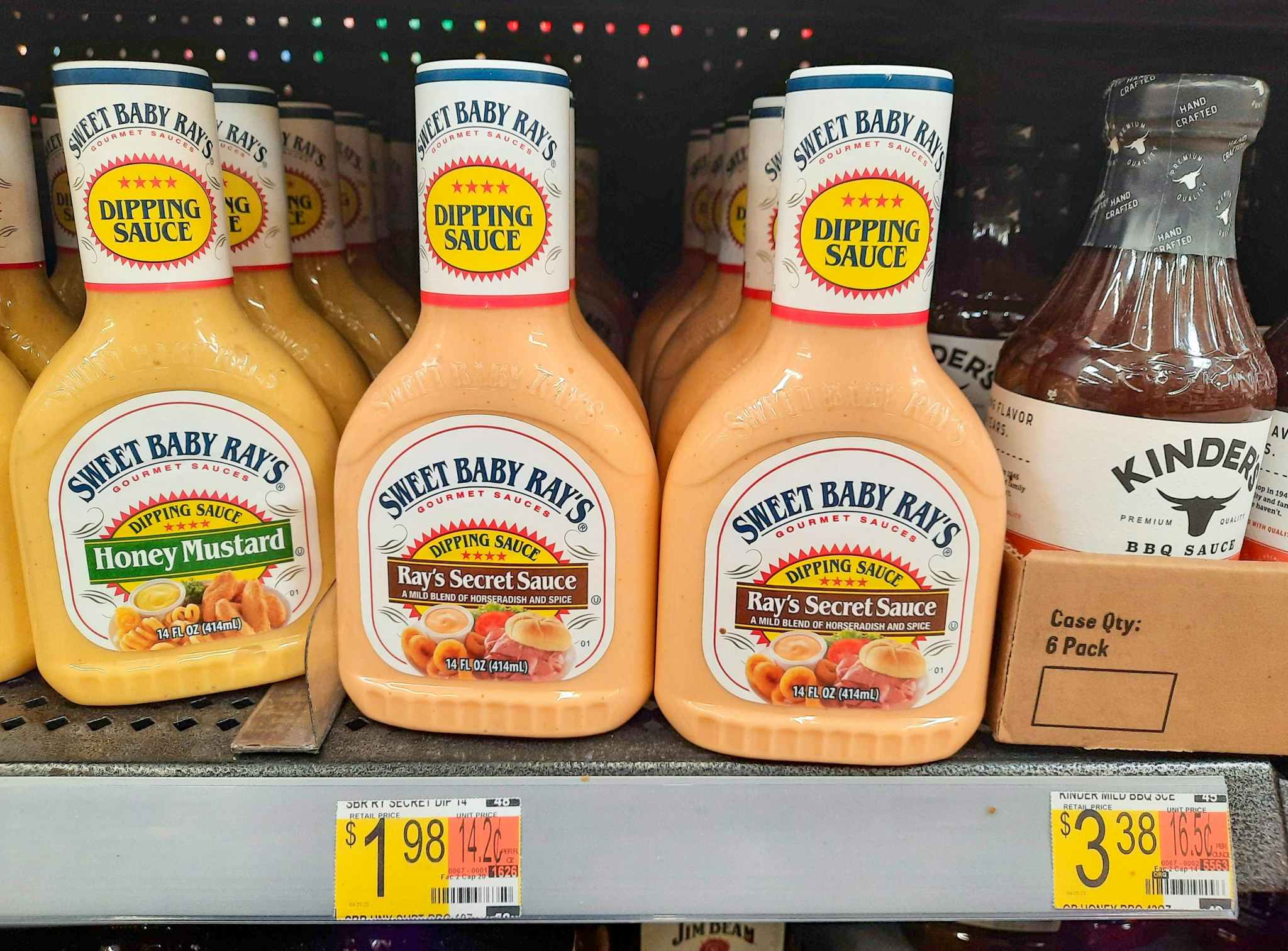 Sweet Baby Rays Secret Sauce on display at Walmart