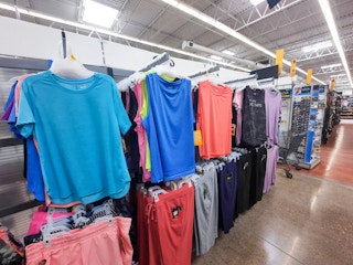 womens athletic wear area