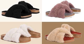 zulily MUK LUKS Ashlie Sandal stock image collage 2022