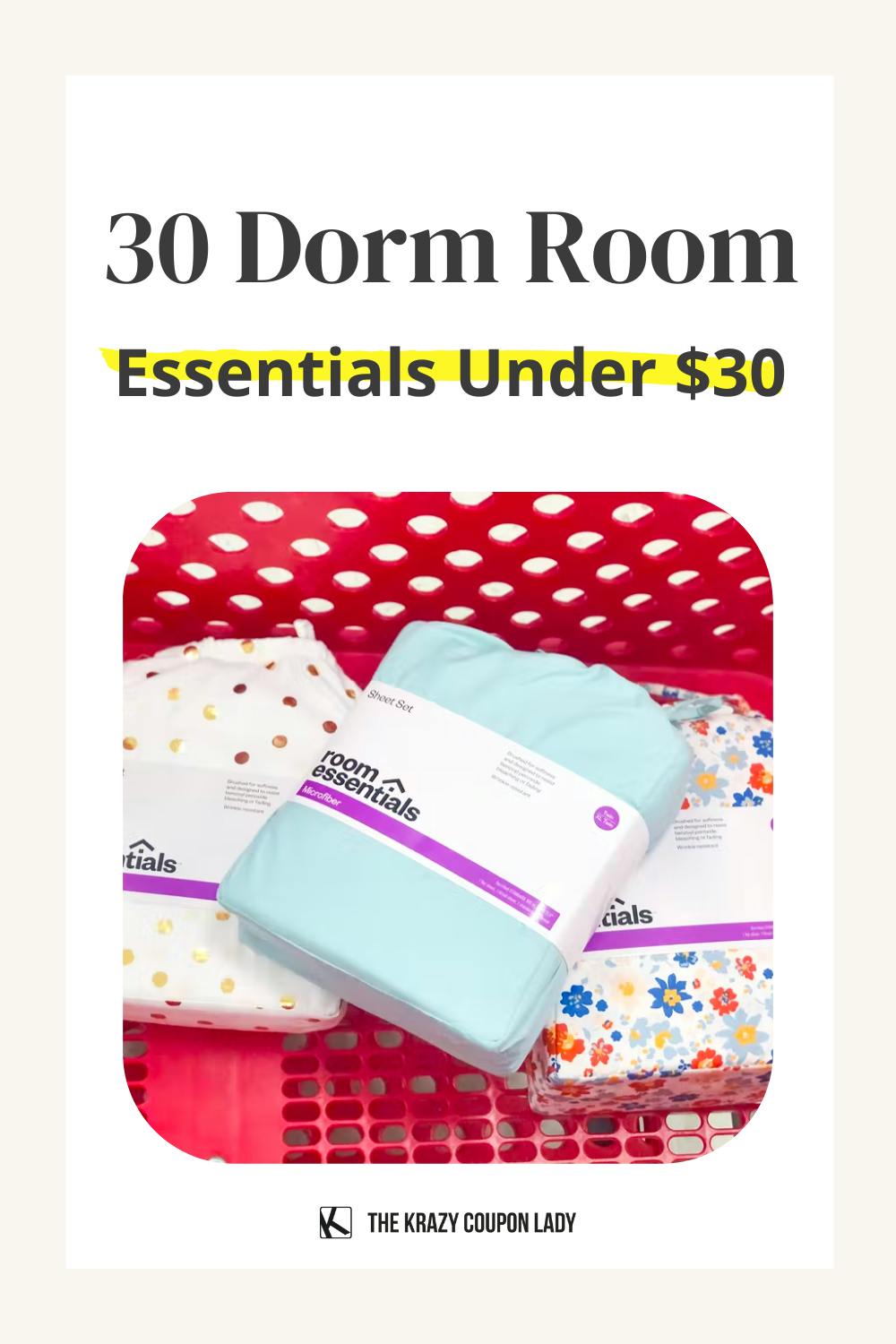 30 Dorm Room Essentials Under $30